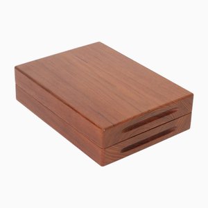Dänisches Mid-Century Teak Schreibtischzubehör oder Schmuckkästchen Dyrlund zugeschrieben, 1960er