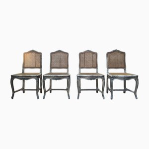 Louis XV Style Caned Chairs, Set of 4