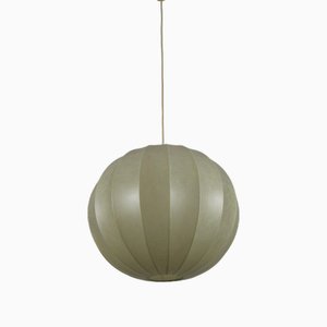 Mid-Century Modern Round Cocoon Pendant Lamp by Achille Castiglioni, 1960s