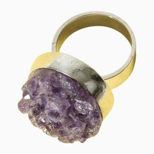 Anello in argento e ametista di Helge Narsakka, 1969