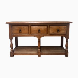Table Console Antique en Chêne