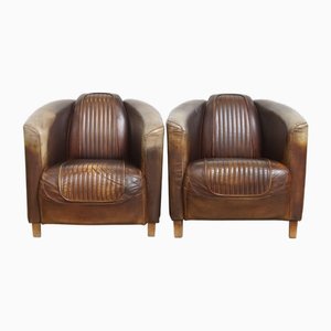 Set of Cowhide Aviator Chairs