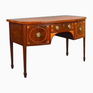 Antique Georgian Mahogony Inlaid Bowfront Sideboard, 1790