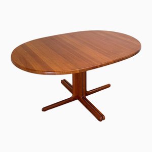 Oval Danish Teak Dining Table, 1960s