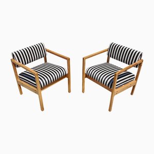 Set de Fauteuils MCM en Frêne par Bernardo Bernardi, Yougoslavie, 1960s