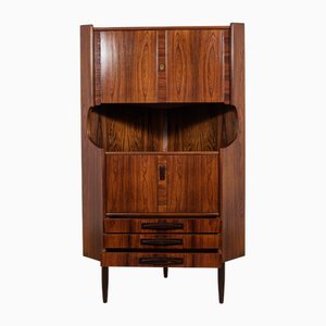 Mid-Century Eckschrank aus Palisander von Oman Jun, Dänemark, 1960er