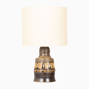 Lampe de Bureau Openwork en Céramique par Georges Pelletier, France, 1970s