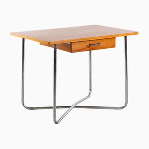 Bauhaus Table with Drawer by Rudolf Vichr, 1930s