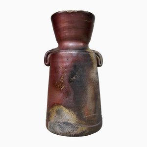 Japanische Ikebana Vase aus Bizen Ware, 1970