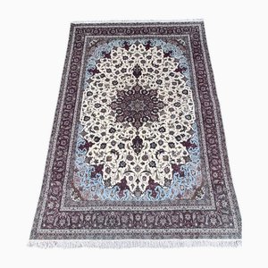 Vintage Tabriz with Silk Rug, 1980s