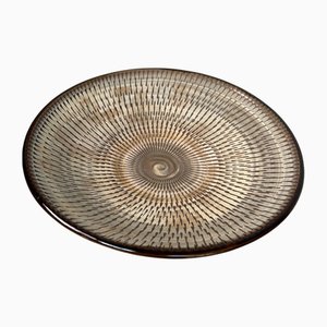 Japanese Onta Yaki Ceramic Plate, 1950