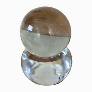 Boule Décorative en Verre Transparent, 1930s