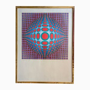 Victor Vasarely, Vega 222, 1970, serigrafía a color