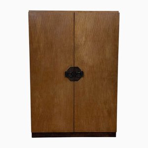 Art Deco Schrank mit Okoumé Furnier, 1950er
