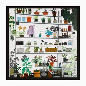Jonas Wood, Großes Regal Still Life, 2017, Papier, Gerahmt