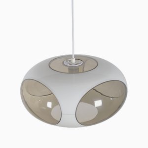 Space Age UFO Pendant Lamp Bug Eye in White from Massive, 1970s