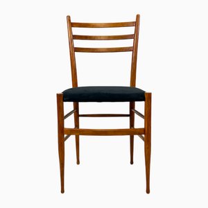 Art Deco Chair in Wood and Velvet