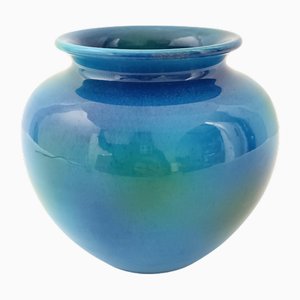 Rimini Blue Ceramic Vase by Aldo Londi for Bitossi and Italica Ars, Italy, 1970s
