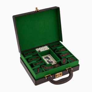 Set da poker da viaggio vintage del XX secolo di Gucci, Italia, 1970