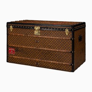 Antike Große Truhe aus Monogram Canvas, 20. Jh. von Louis Vuitton, Frankreich, 1920