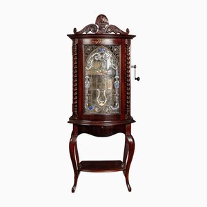 Antique 20th Century American 12 Disc Automatic Music Playing Cabinet Box from Regina Co.,1900s