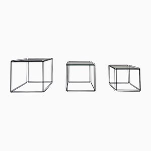 Nest of Isosceles Tables, Max Sauze zugeschrieben, für Atrow, Frankreich, 1970er, 3er Set