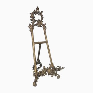 Bibliothèque de Table de Style Baroque en Bronze, Italie, 1950s