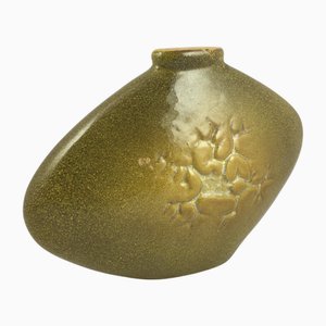 Vaso Mid-Century moderno giallo di Jozef Franko, 1972