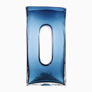 Blue Glass Vase by Helena Tynell, 1970s