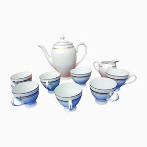 Kaffeeservice aus Porzellan, 1970er, 10er Set