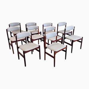 Danish Rosewood Dining Chairs, Set of 10