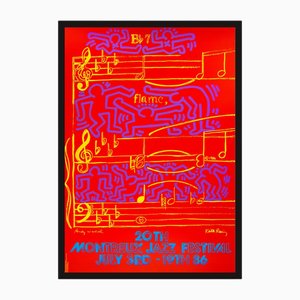 Andy Warhol & Keith Haring, Montreux Jazz Festival, 1986, Print, Framed