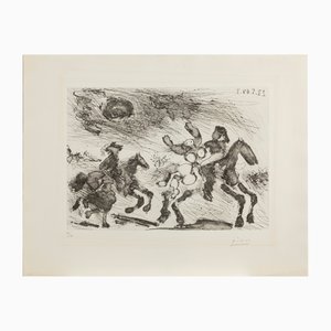 Pablo Picasso, La Poursuite du ravisseur, 1968, Eau-forte et pointe sèche