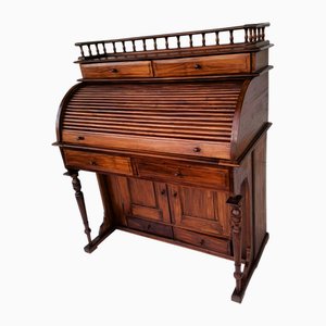 Stilvoller Sekretär aus Teak im Kolonialstil