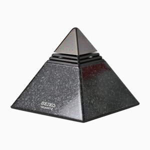 German-Speaking Pyramid Talking Clock from Seiko, 1980s
