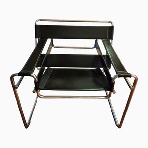 Sillas Wassily de Marcel Breuer, años 70. Juego de 2