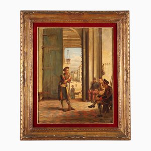George Goodwin Kilburne, Soldaten, Öl auf Leinwand