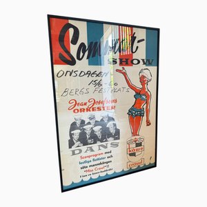 Vintage Danish Poster, 1960s