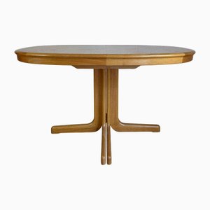 Mesa de comedor danesa vintage de roble, 1960