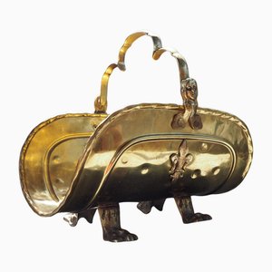 Antique Brass Newspaper Stand, Europe, 1920s