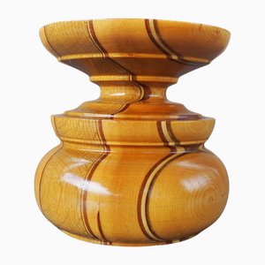 Mid-Century Wooden Candleholder, Europe, 1960s