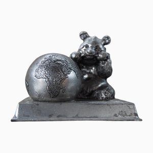 Fermacarte Mid-Century in acciaio, Europa, anni '70