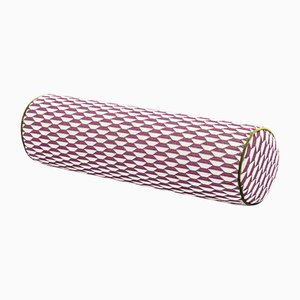 Large Handmade Geometric Bolster Cushion from Pierre Frey