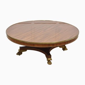 Vintage Circular Coffee Table in Mahogany, 1920s