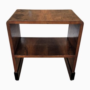 Mid-Century Art Deco Wooden Bar Side Cocktail Table, 1940s