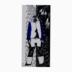 Saba Dolikashvili, Vetements 33, 2022, Mixed Media auf Karton