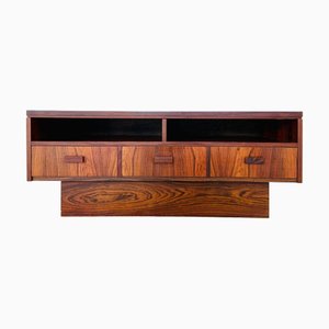 Mid-Century Danish Rosewood and Ceramic Cabinet, 1960s