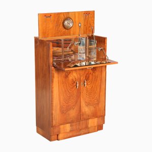 Meuble Cocktail Art Déco en Noyer, 1930s