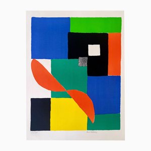 Sonia Delaunay, Red Propeller, 1970s, Lithographie