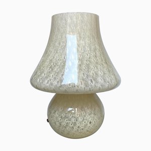 Große Mushroom Murano Glas Tischlampe, 1970er